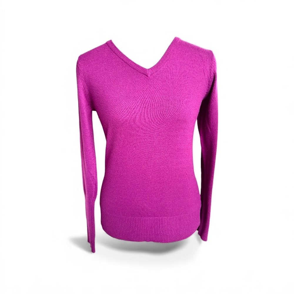 Target Women's V-Neck Sweater in Bold Fuchsia
